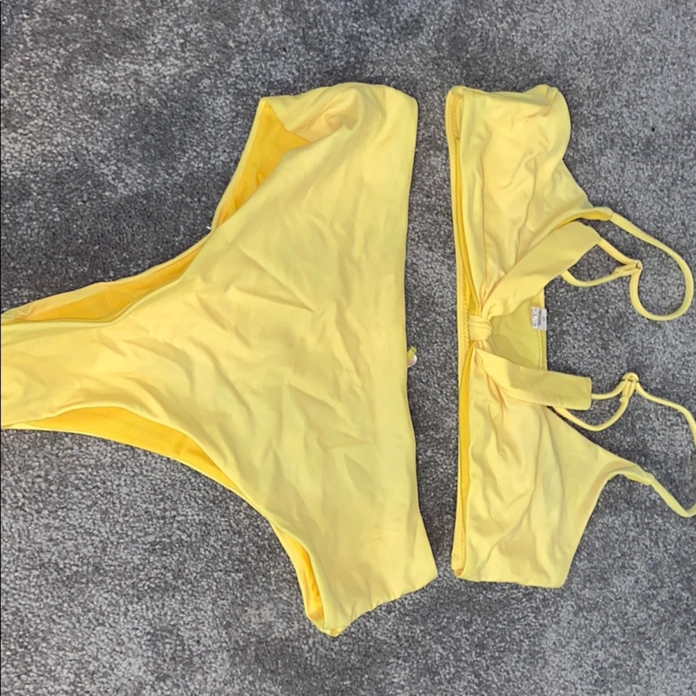 Yellow bikini